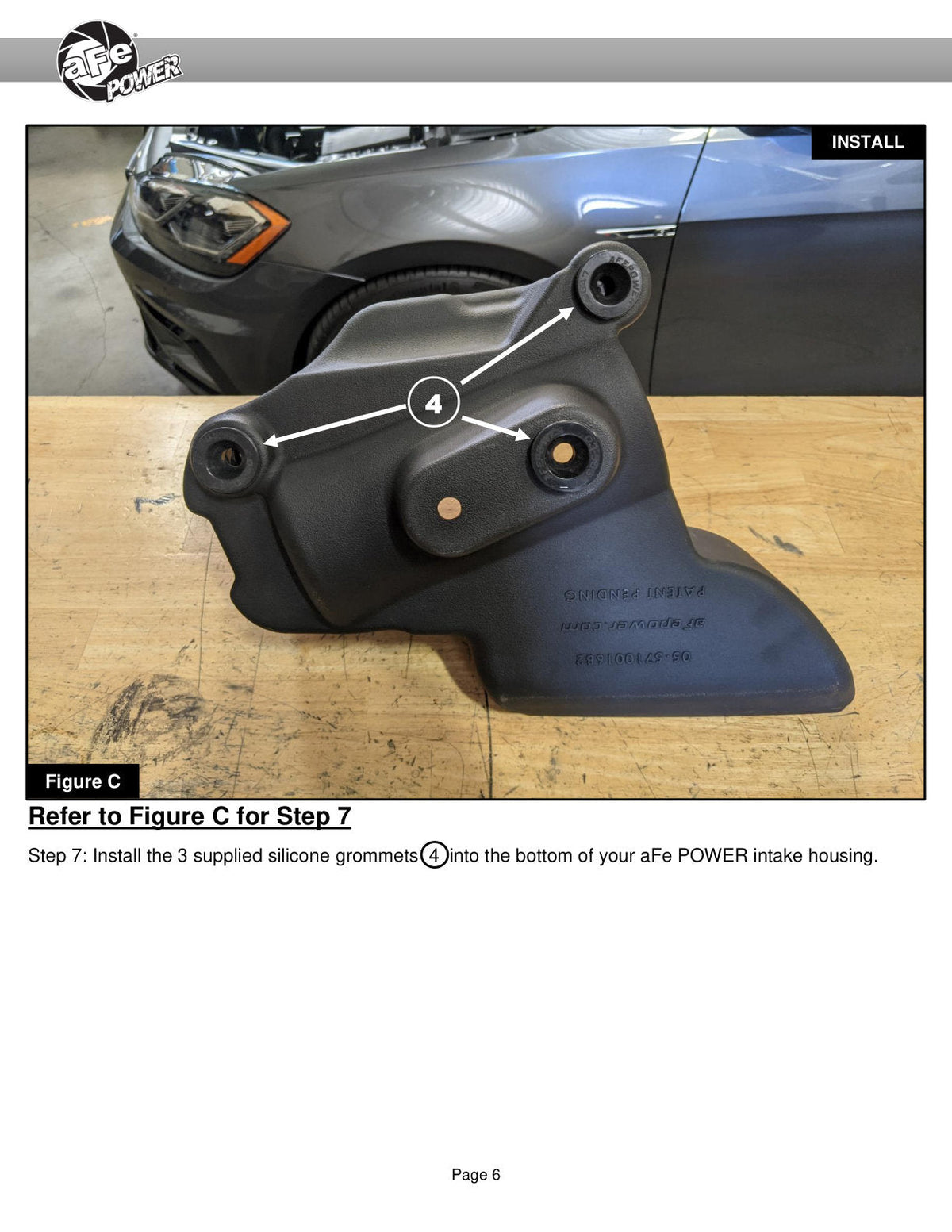 aFe 15-19 VW Golf R (MKVII) L4-2.0L (t) Track Series Carbon Fiber Intake System w/ Pro 5R Filter