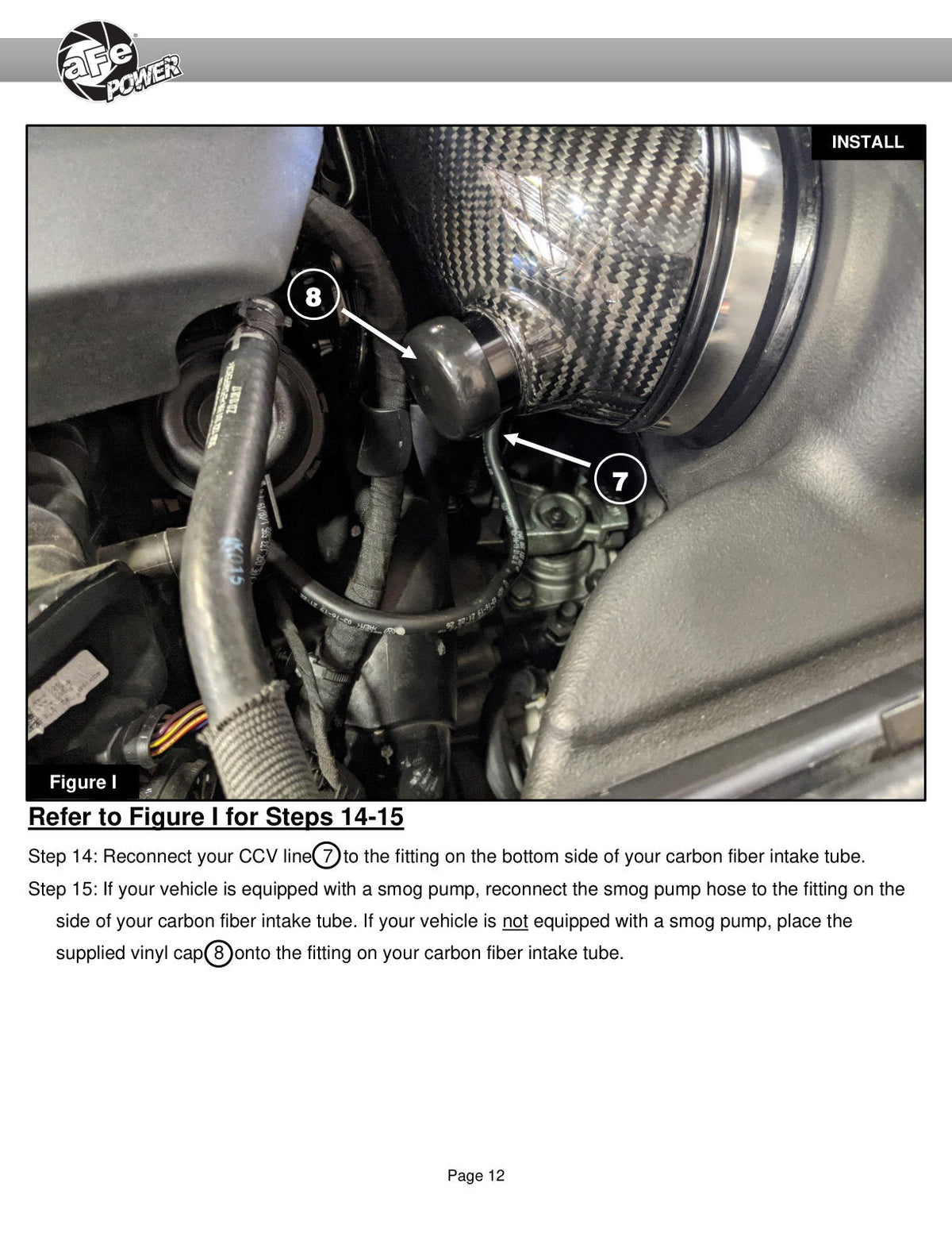 aFe 15-19 VW Golf R (MKVII) L4-2.0L (t) Track Series Carbon Fiber Intake System w/ Pro 5R Filter