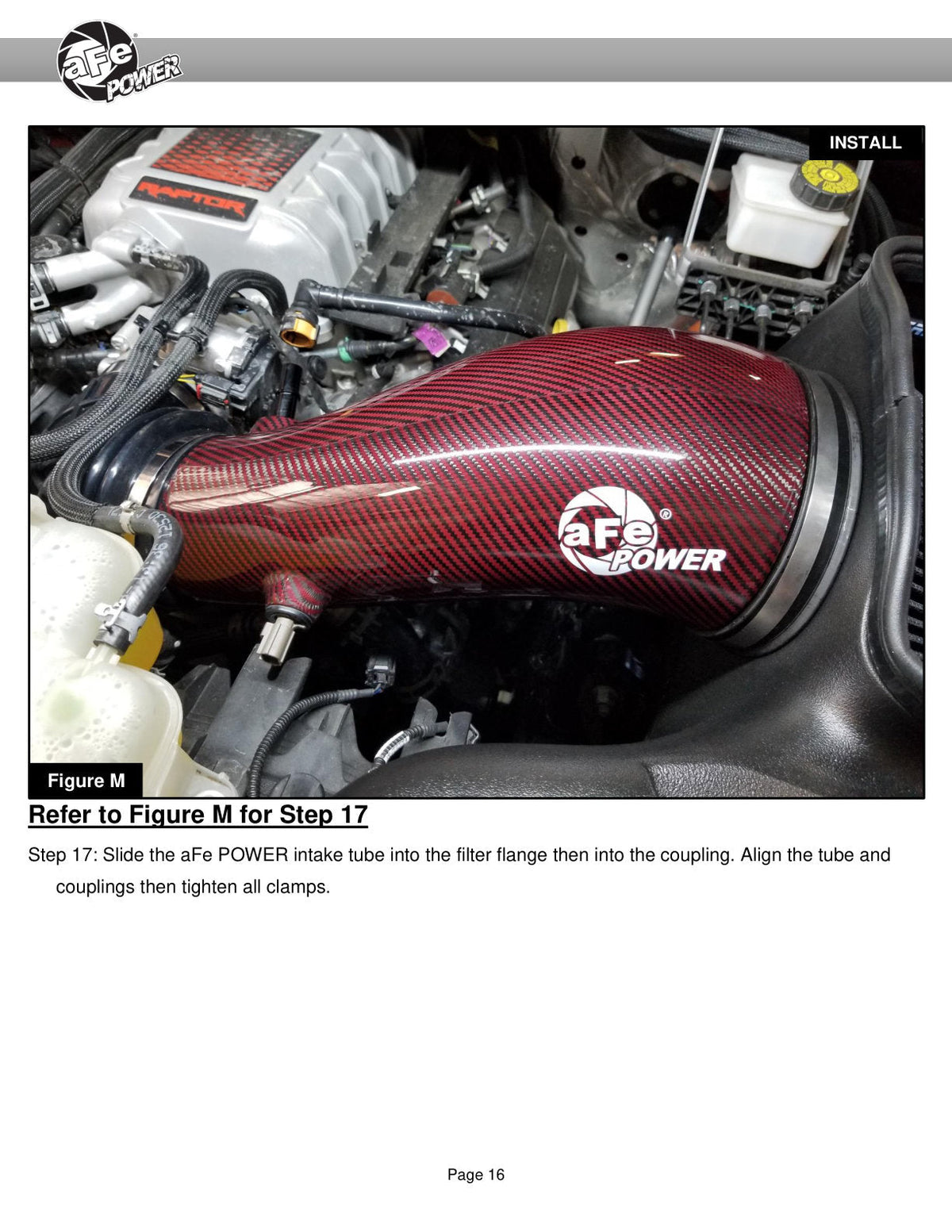 aFe 23-24 Ford F150 Raptor R V8 5.2L Supercharged Track Series Air Intake w/ PDS Filter