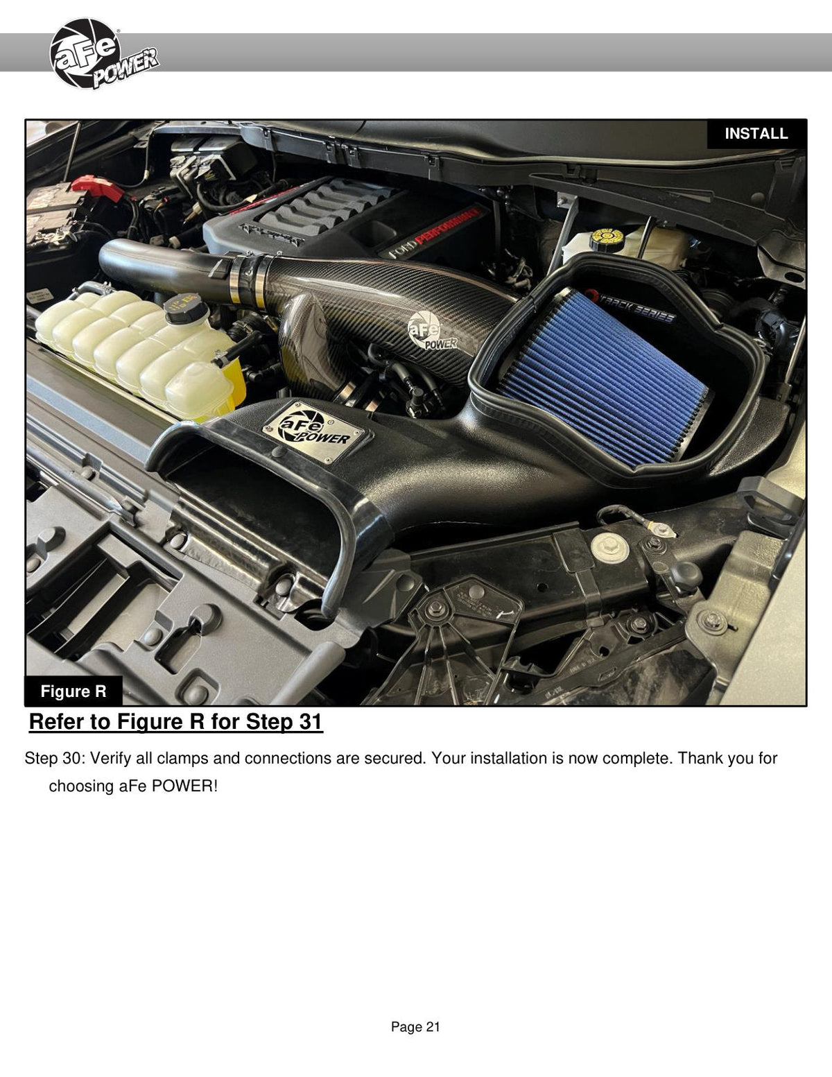aFe 21-24 Ford F150 Raptor Track Series Carbon Fiber Cold Air Intake System w/ Pro DRY S Filter