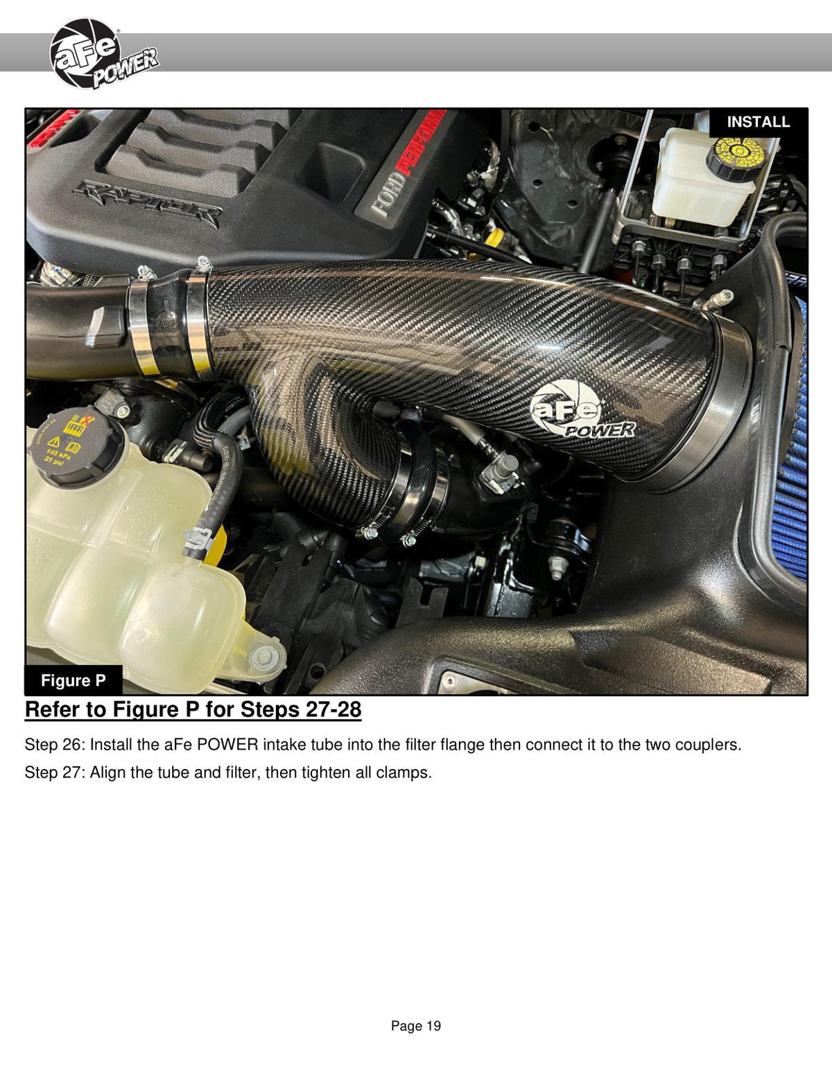 aFe 21-24 Ford F150 Raptor Track Series Carbon Fiber Cold Air Intake System w/ Black Pro 5R Filter