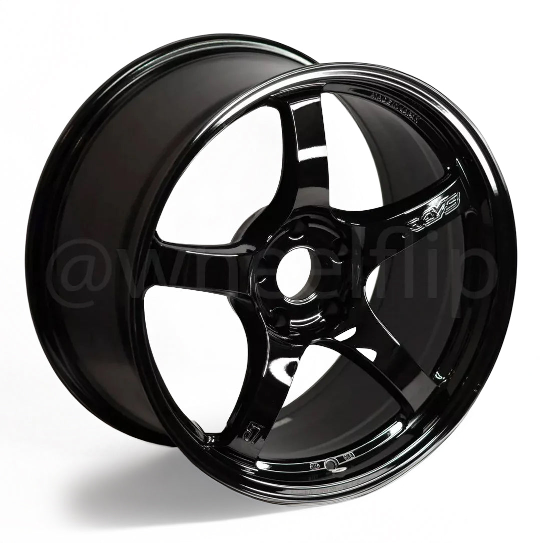Gram Lights 57CR 19x10.5 +35 5x112 Glossy Black Wheel