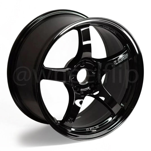 Gram Lights 57CR 19x10.5 +35 5x112 Glossy Black Wheel