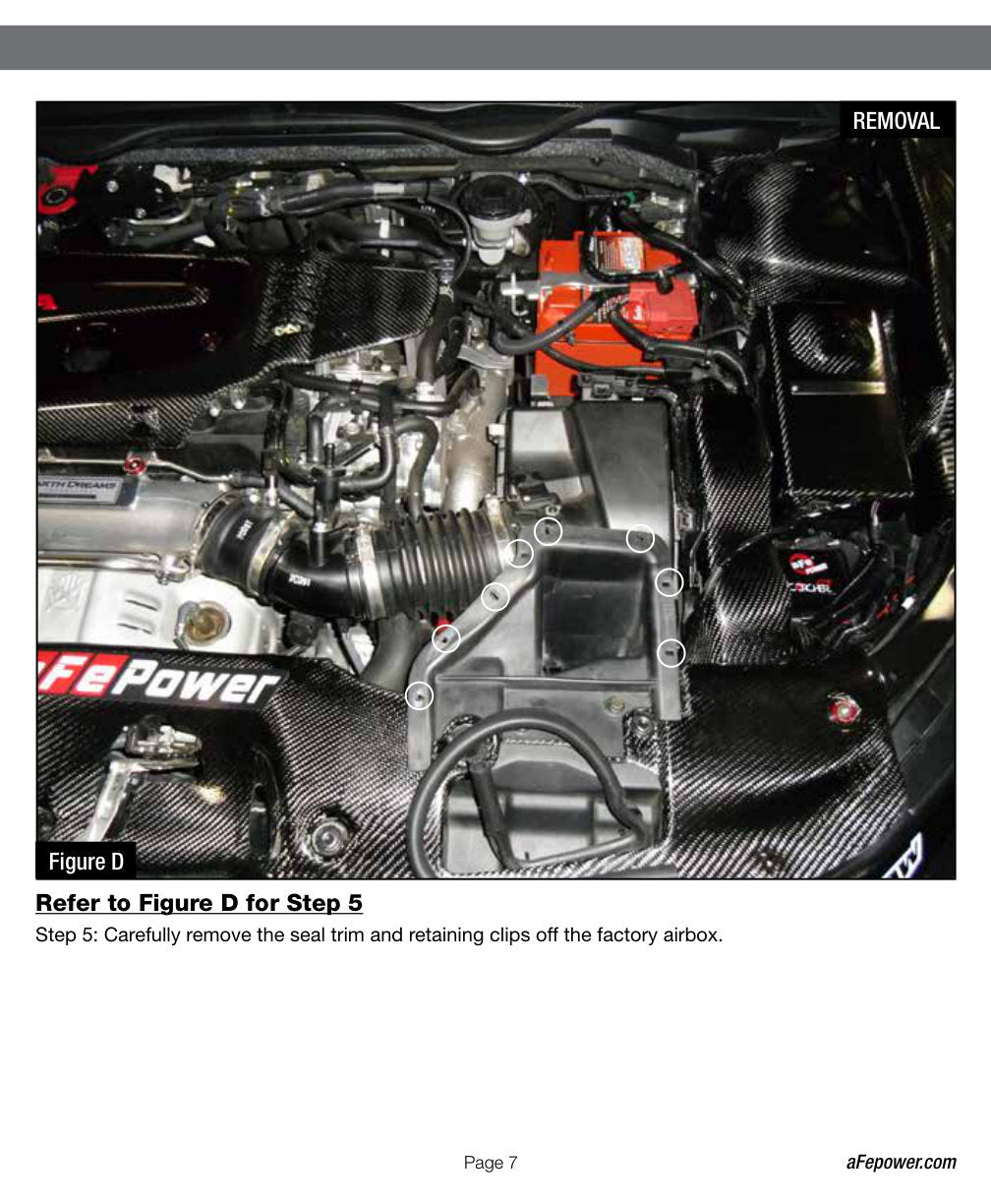 aFe Air Intake System Pro Dry S 17-19 Honda Civic Type R I4-2.0L (t)