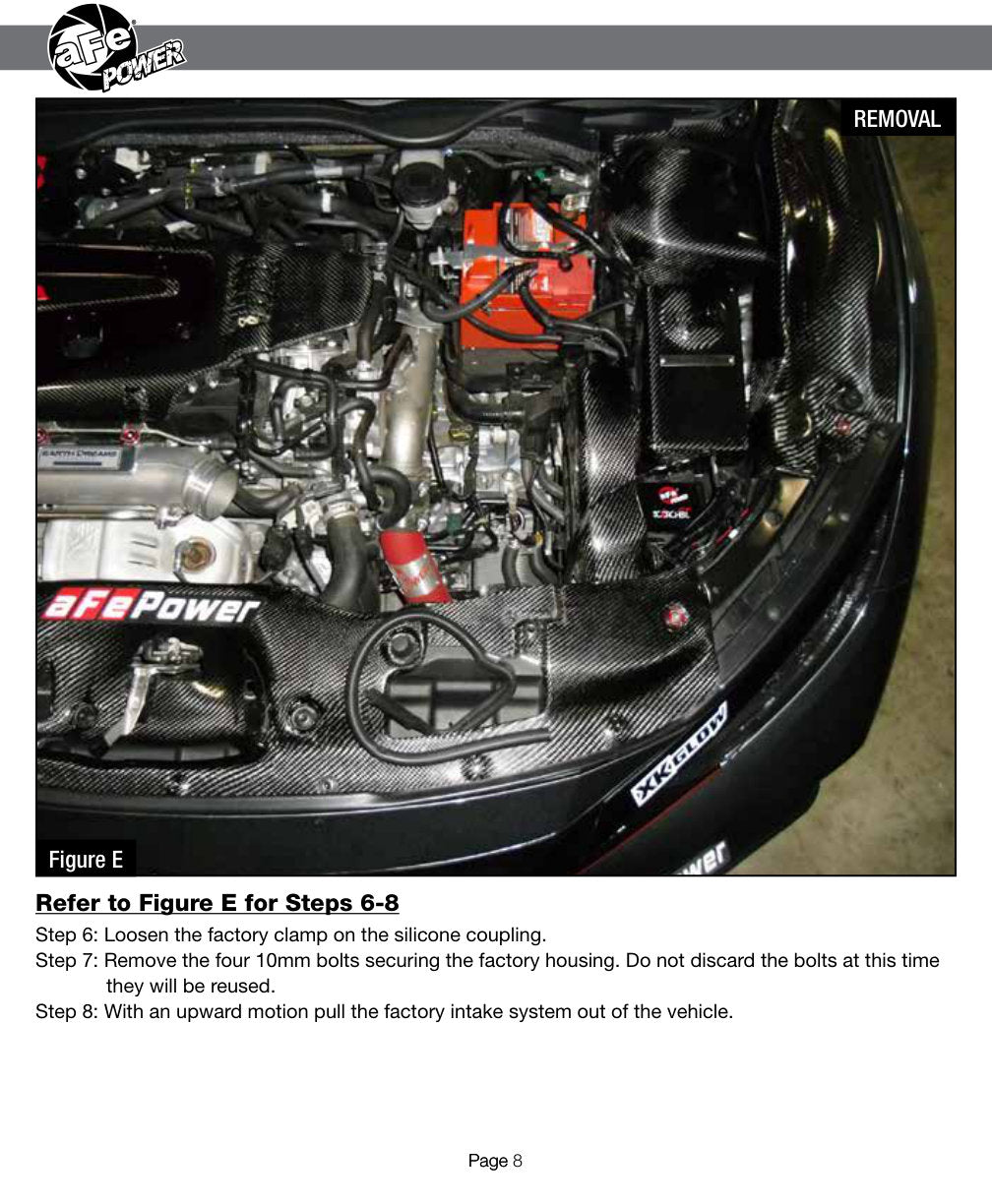 aFe Air Intake System Pro Dry S 17-19 Honda Civic Type R I4-2.0L (t)