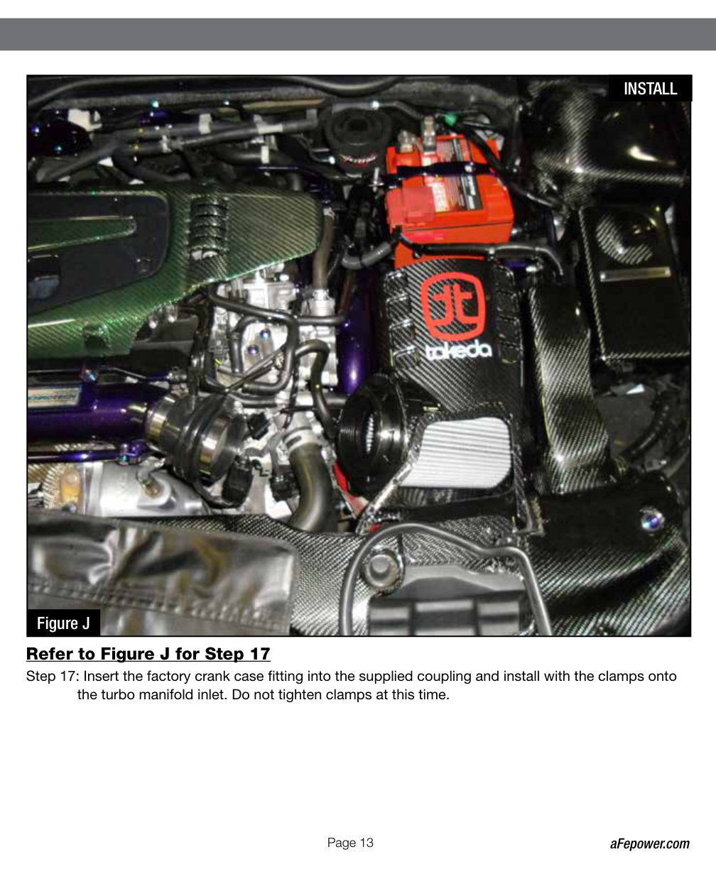 aFe Air Intake System Pro Dry S 17-19 Honda Civic Type R I4-2.0L (t)