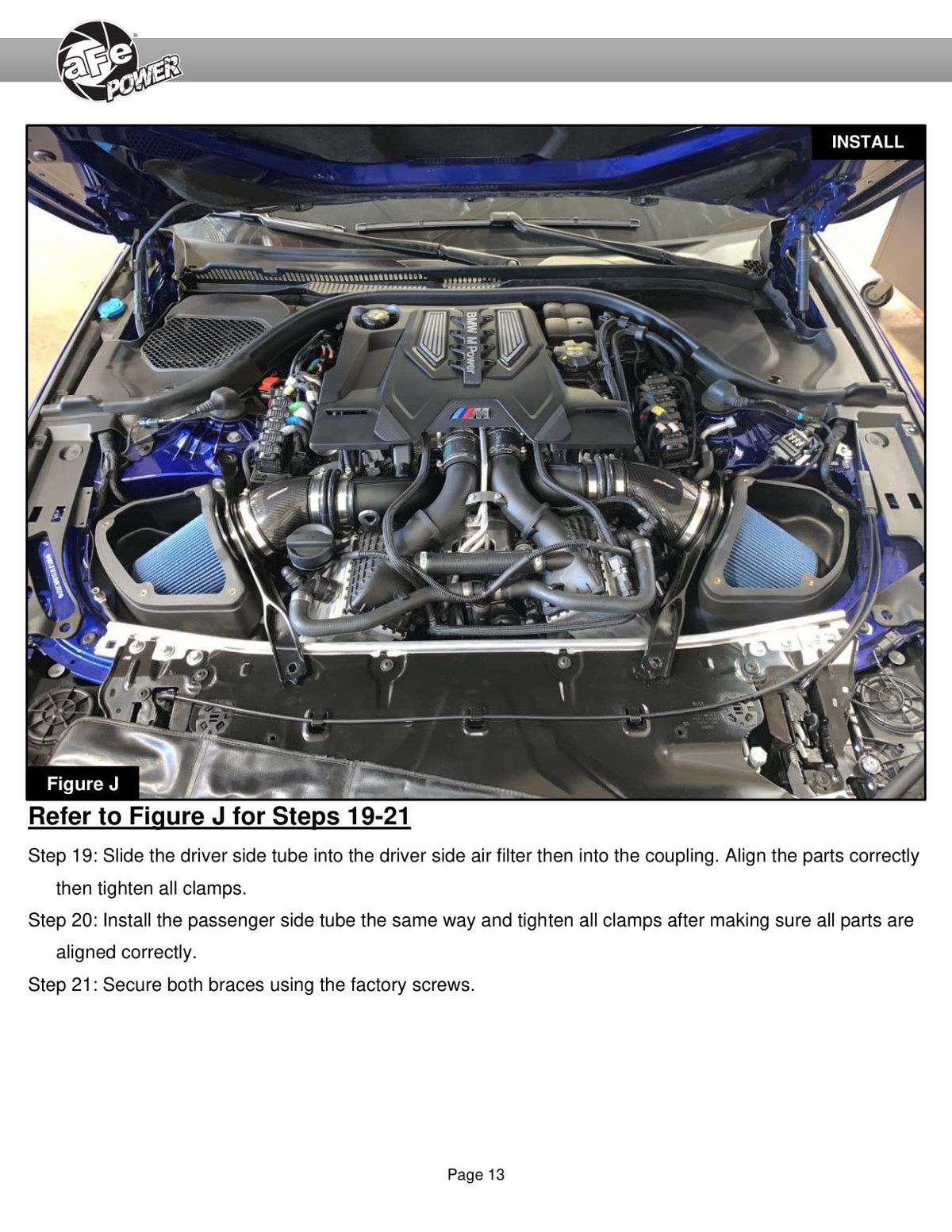 aFe Black Series Stage-2 Carbon Fiber Cold Air Intake System w/ Pro DRY S Media - 18-19 BMW M5 (F90)