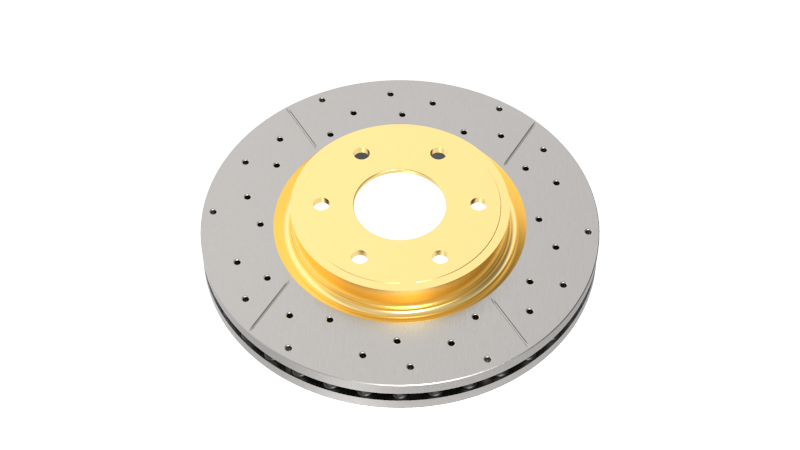 DBA 14-18 Volkswagen GTI (w/Perf Pkg 310mm Rotor Excl EPB) Rear Drill & Slot Street Series Rotor