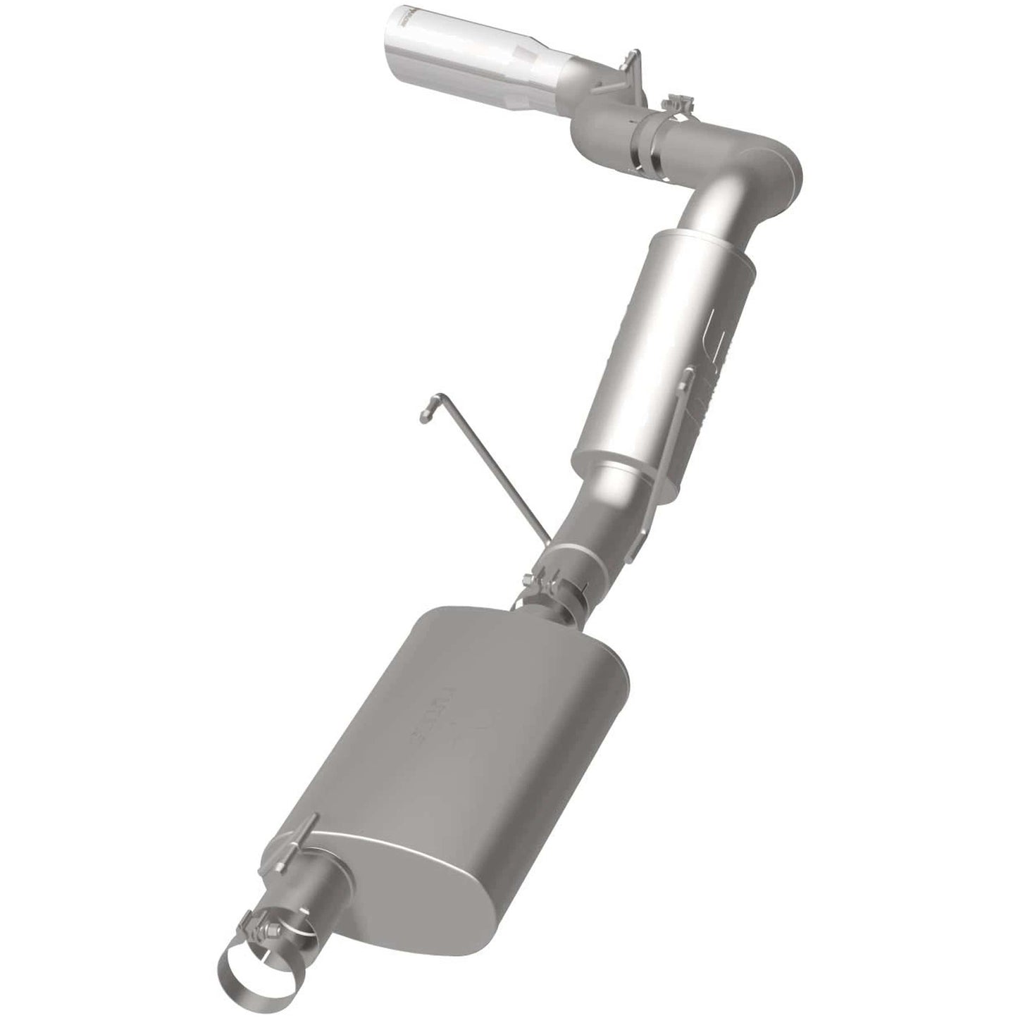 MagnaFlow Cat-Back, SS, 4in, Single Pass Side Rear Exit 5in Tip 14-15 Ram 2500 6.4L V8 CC LB/MC SB