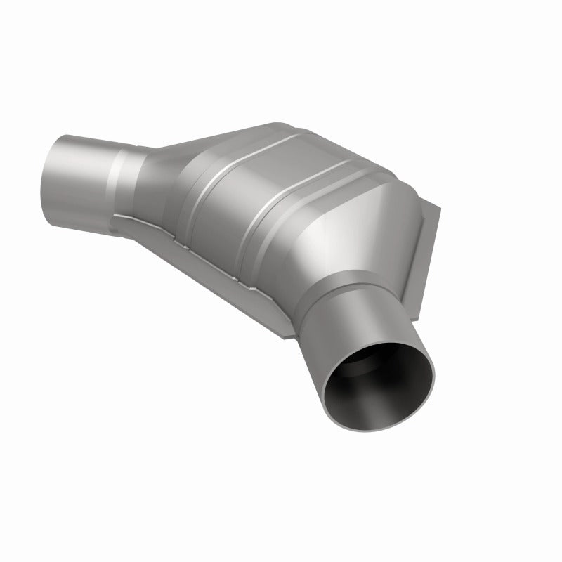 MagnaFlow Universal Catalytic Converter 2.25 inch Angled O/O PC2 Front