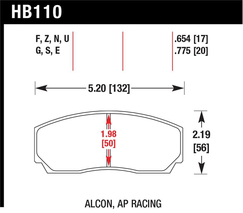 Hawk AP CP5200 Caliper HP+ Street Brake Pads