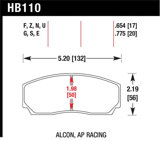Hawk AP CP5200 Caliper HP+ Street Brake Pads
