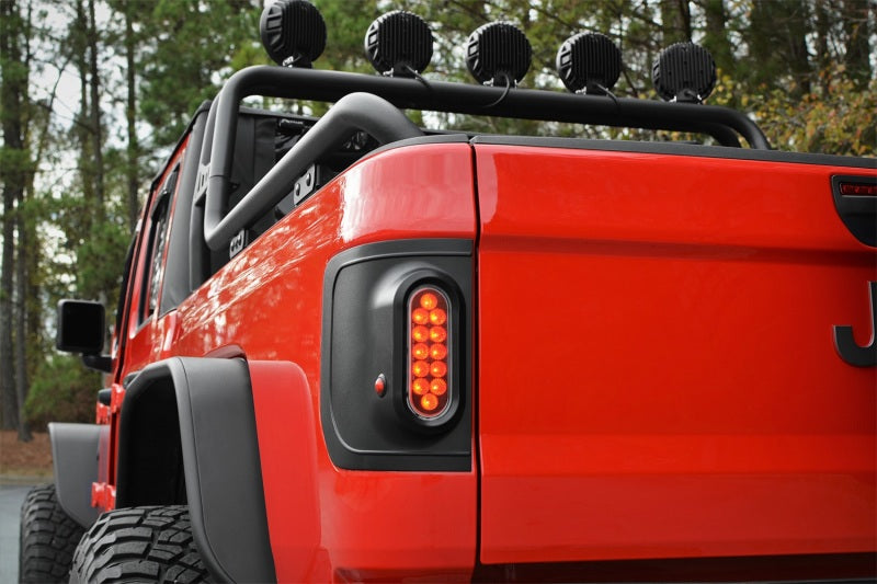 Rugged Ridge 11652.02 Flush Mount Tail Light (Pair) Blk For 19-26 Jeep Gladiator