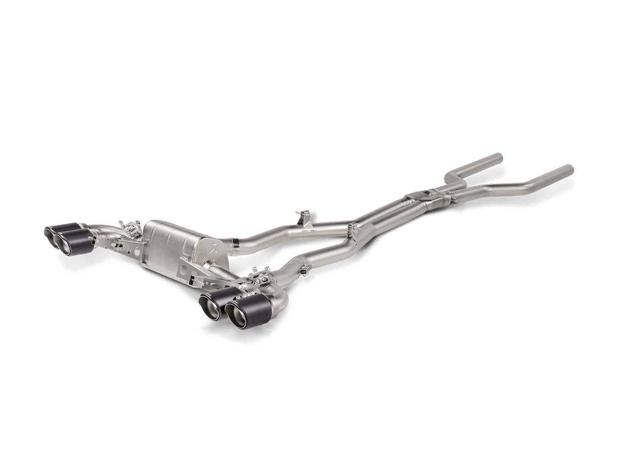 Akrapovic Evolution Line Cat Back (Titanium) w/Carbon Tips - BMW / F93 / M8 / M8 Competition