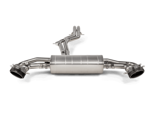 Akrapovic 2020+ Audi RS Q8 (M4) Evolution Line Cat Back (Titanium) w/Carbon Fiber/Titanium Tips