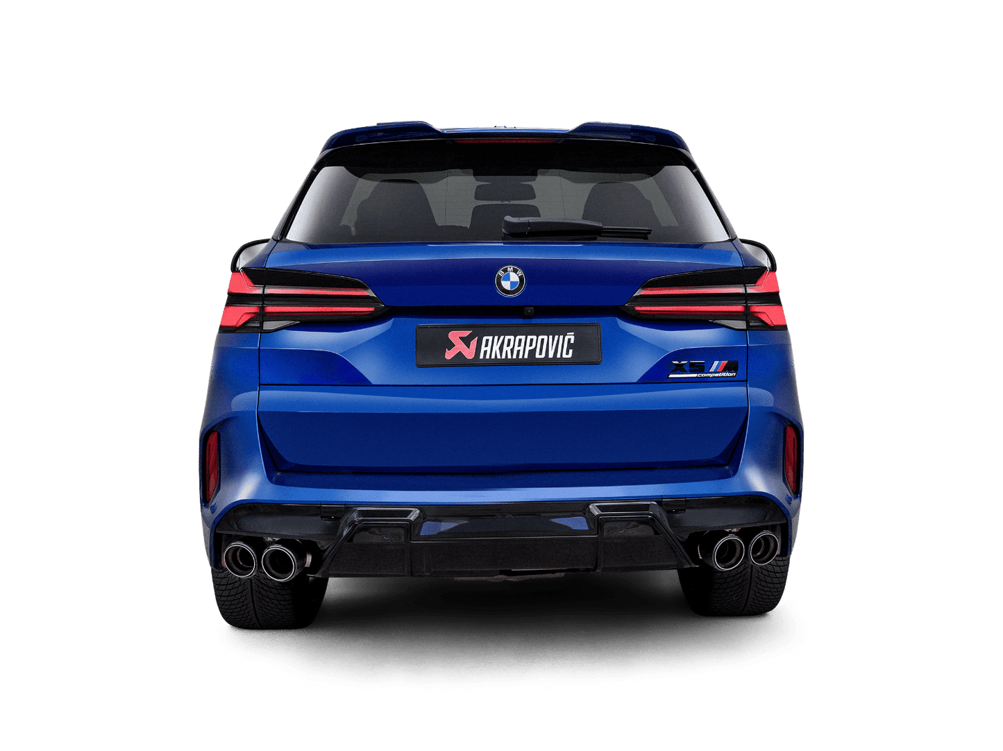 Akrapovic 2024+ BMW X5M / X6M (Face Lift) Slip-On Line (Titanium) w/Carbon Fiber Tips
