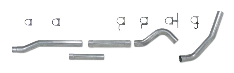 Diamond Eye KIT 4in Catback MFLR RPLCMENT PIPE SGL AL: 03-07 FORD 6.0L F250/F350 (Extended Cab Only)
