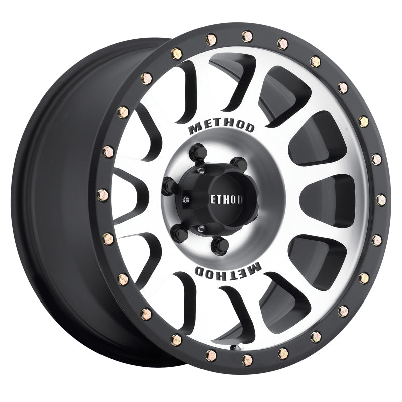 Method Wheels MR305 Machined - Matte Black Lip | 17x8.5" +0mm | 6x5.5mm Wheel