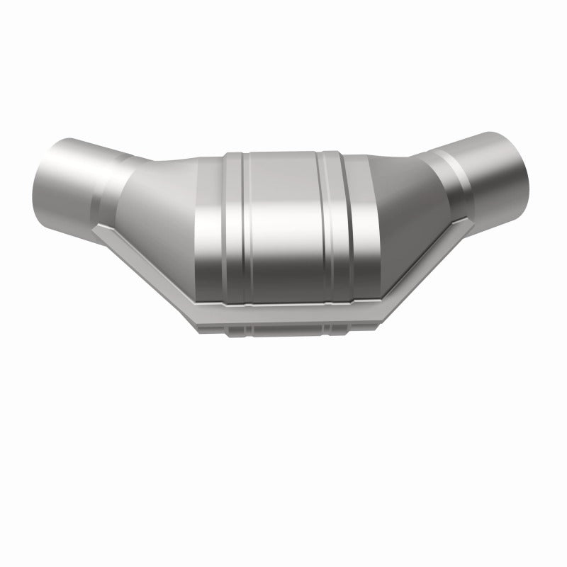 MagnaFlow Universal Catalytic Converter 2.25 inch Angled O/O PC2 Front