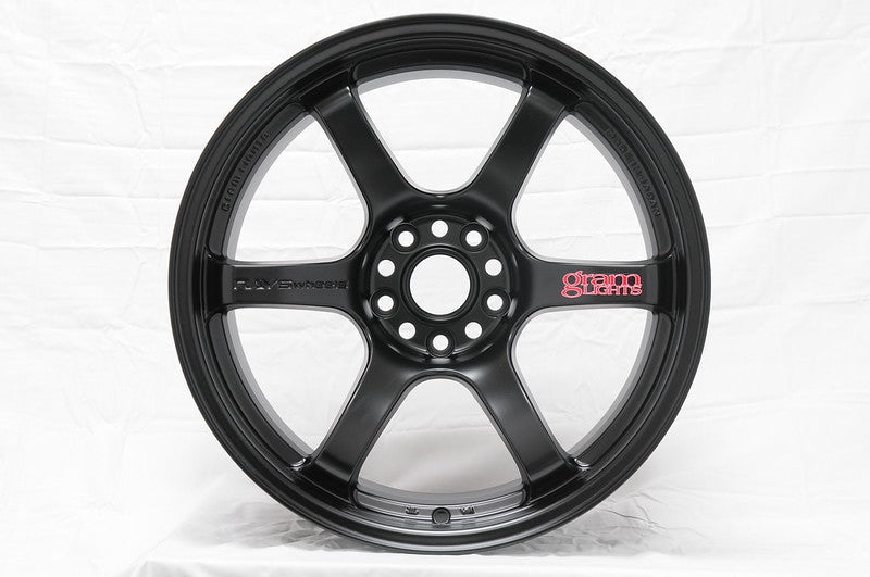 (set of 4) Gram Lights 57DR Semi Gloss Black | 19x9.5" +25mm | 5x112mm Wheel