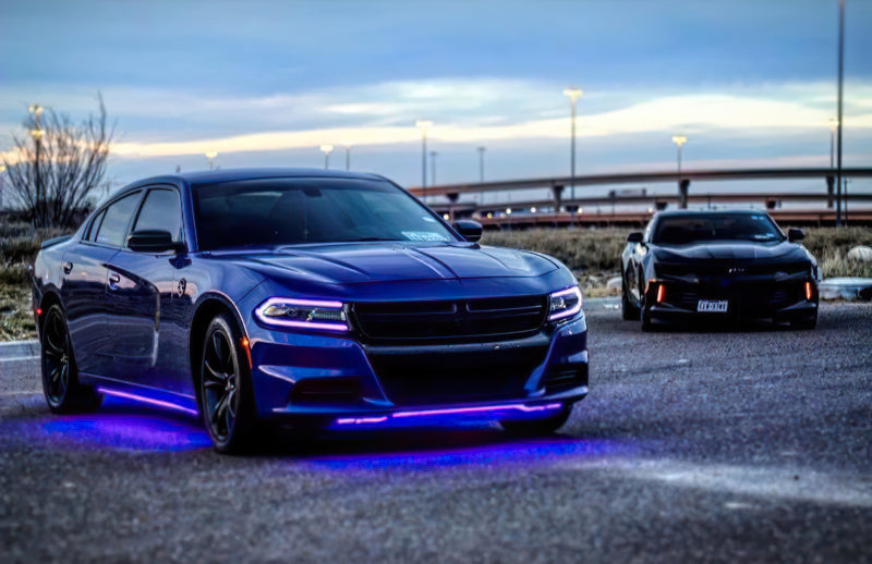 Oracle 15-21 Dodge Charger RGB+W DRL Headlight DRL Kit - ColorSHIFT w/ Simple Controller