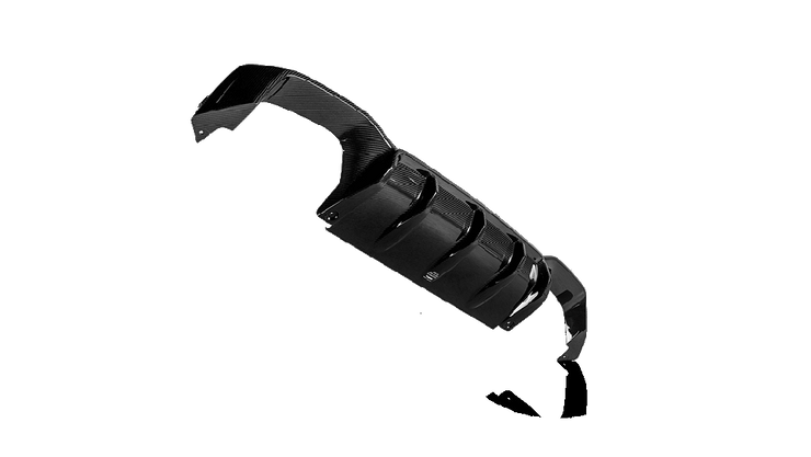 Akrapovic Rear Carbon Fiber Diffuser (High Gloss) - BMW / F98 / X4 M