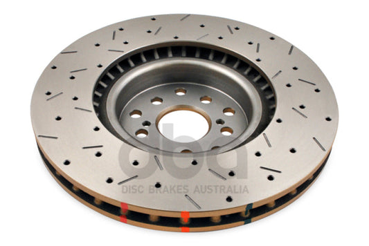 DBA 04-12 Subaru STi/2017 BRZ w/Perf. Pkg. 10 Stud Hole Front Drilled & Slotted 4000 Series Rotor