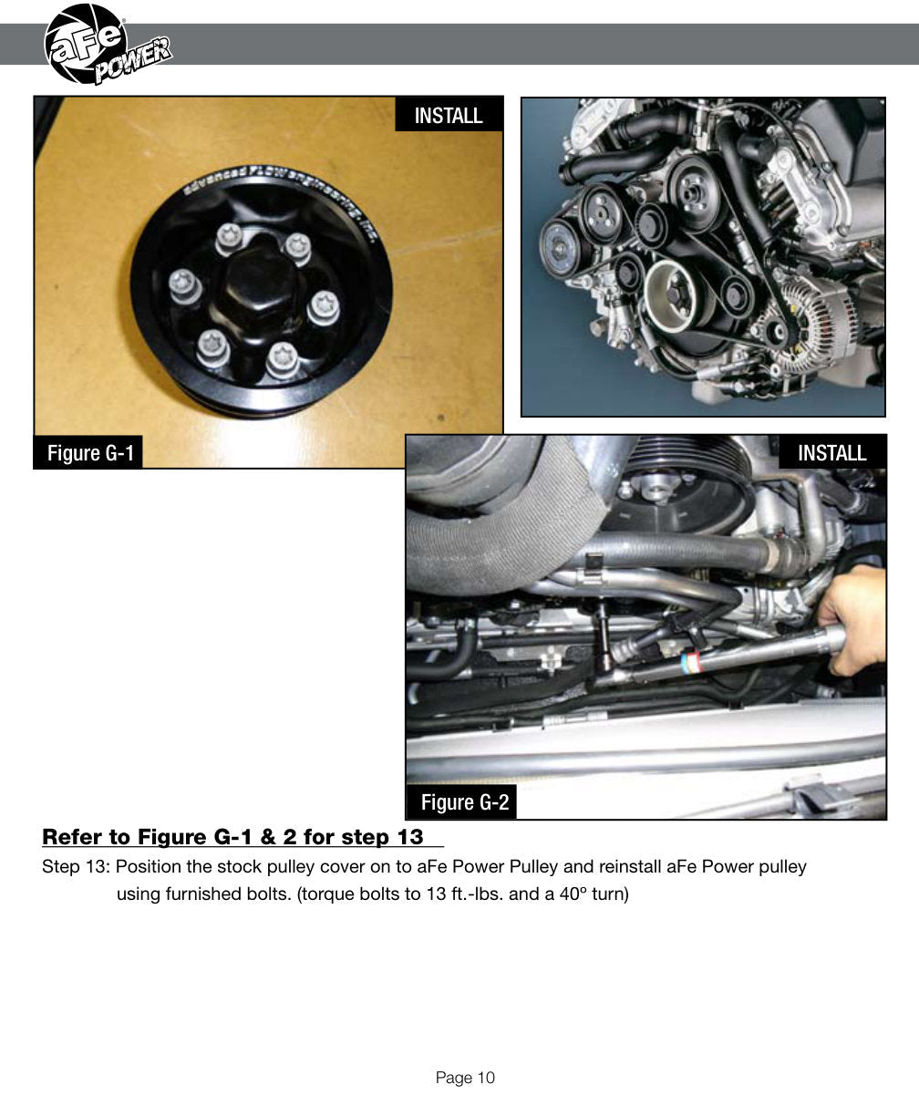 aFe Power Gamma Crank Power Pulley Kit | BMW M5 (E60) (06-10) V10-5.0L (79-10003)