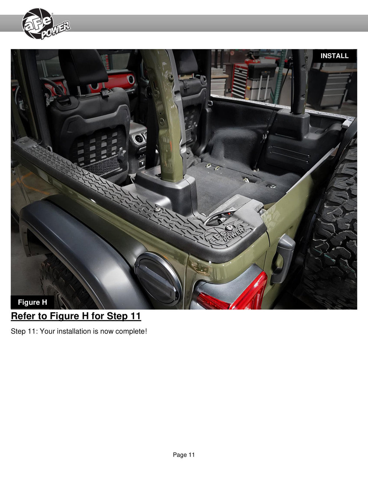 aFe 18-24 Jeep Wrangler JL (2-Door Models w/ 3-Piece Hard-Top Only) Terra Guard Tub Rail Covers