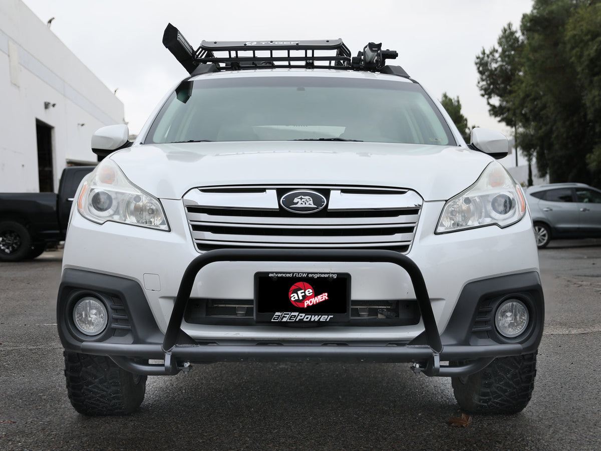 aFe POWER 10-14 Subaru Outback H4 2.5L / H6 3.6L Terra Guard Bumper Front - Black