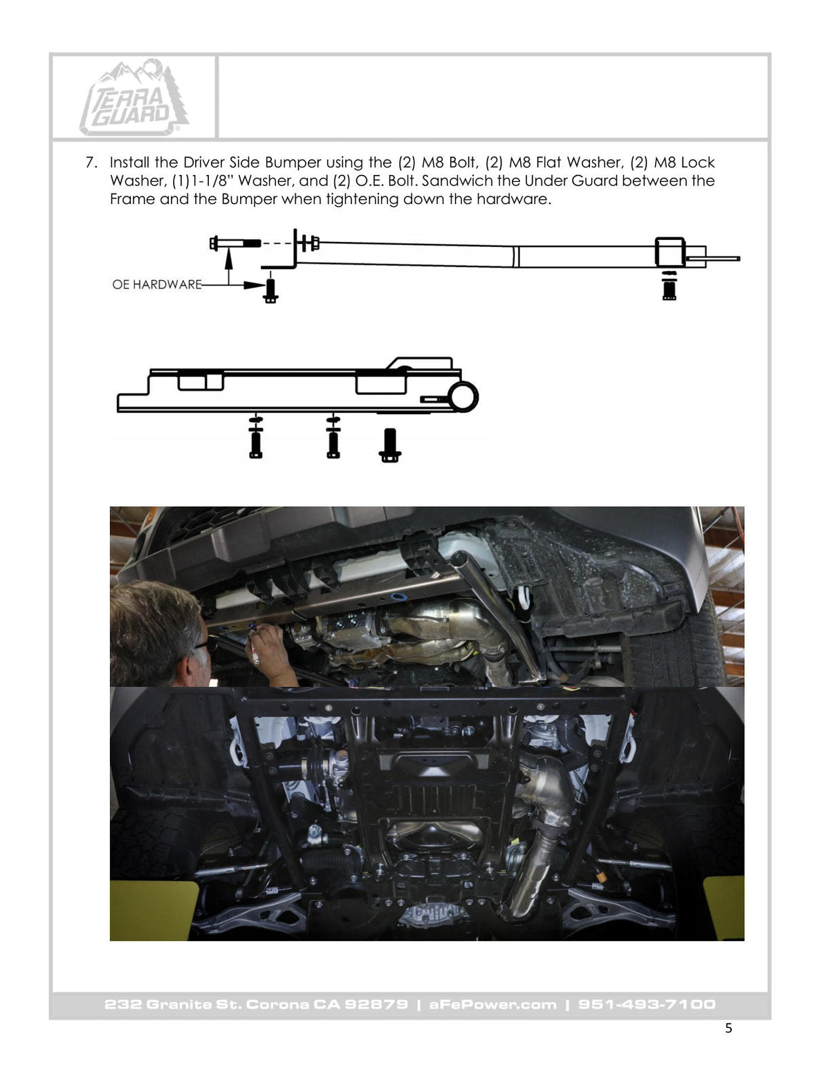 aFe POWER 20-23 Subaru Outback H4 2.4L (t) / H4 2.5L Terra Guard Front Bumper w/ Winch Mount - Black