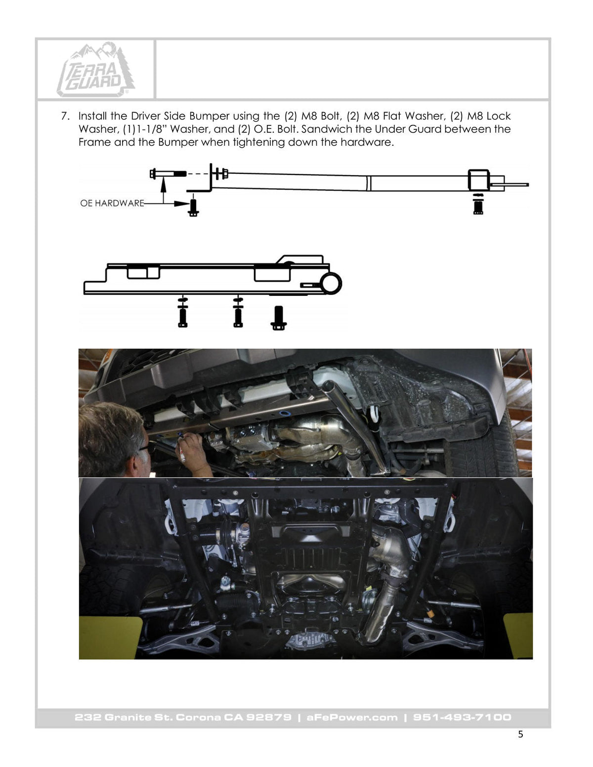 aFe 20-22 Subaru Outback Terra Guard Bumper