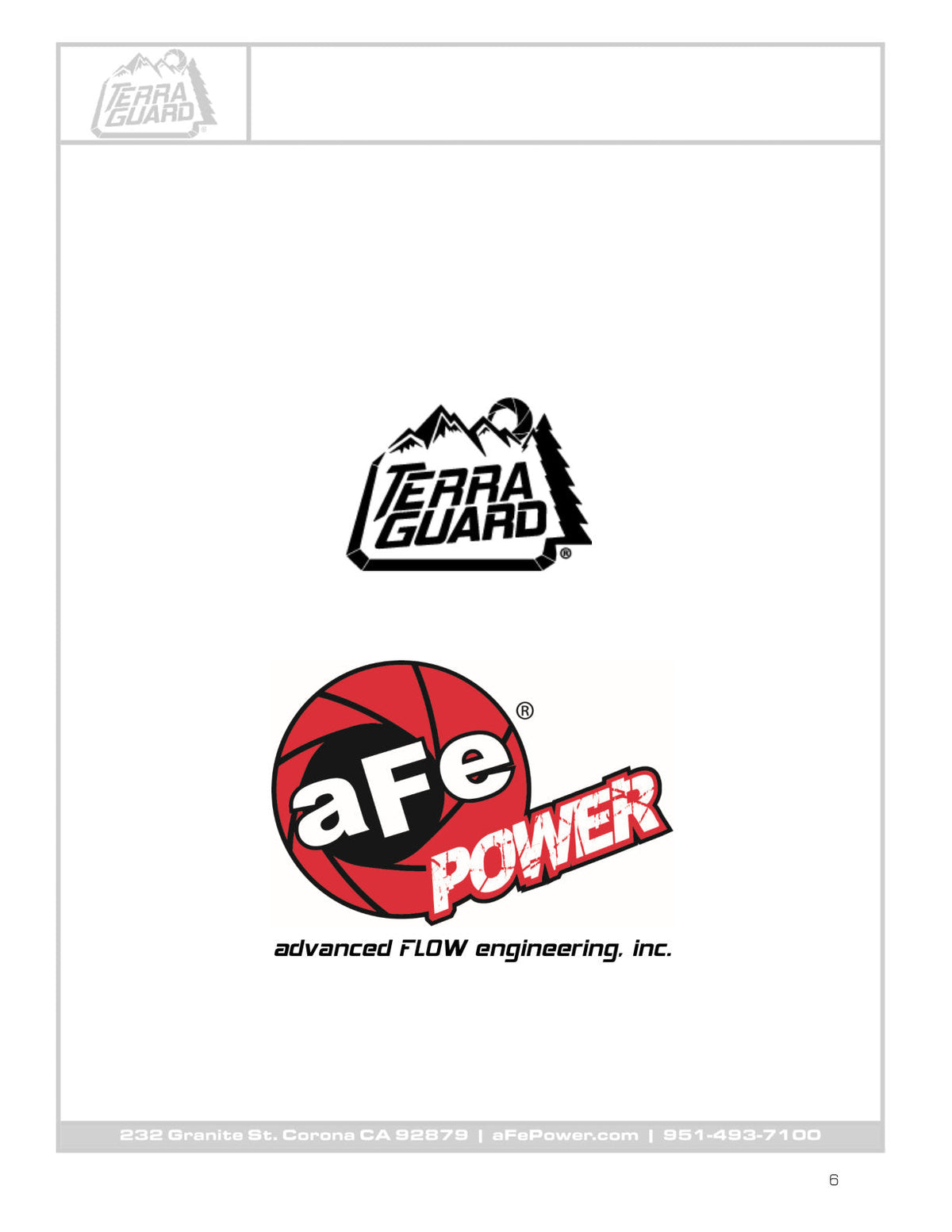aFe Terra Guard Engine Skid Plate (Fits 79-27009 & 79-27012)