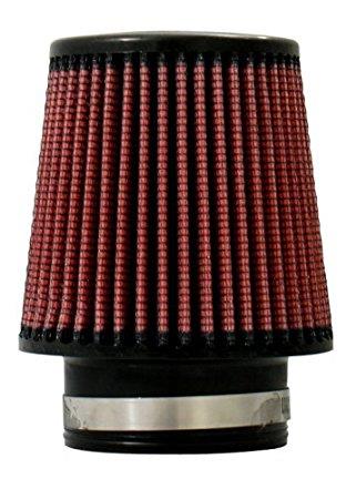 Injen 8-Layer 3in Black Oiled Cotton Gauze Air Filter | Universal (X-1020-BR)