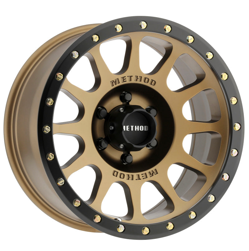 (set of 4) Method Wheels MR305 Bronze - Matte Black Lip | 18x9" +18mm | 6x135mm Wheel