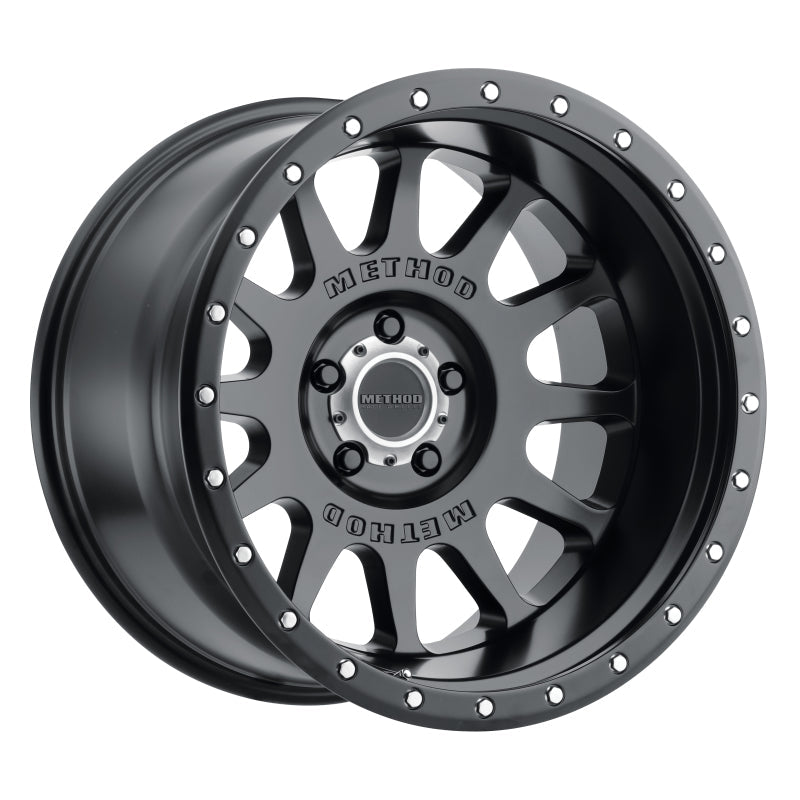 (set of 4) Method Wheels MR605 Matte Black | 20x10" -24mm | 5x5.5mm Wheel