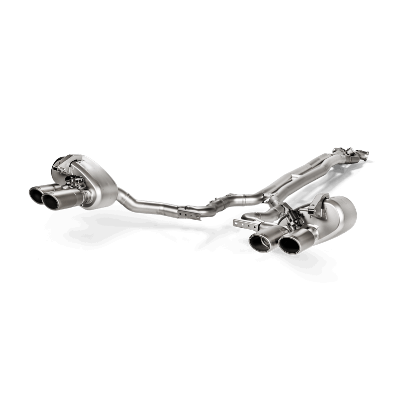 Akrapovic Porsche Panamera Turbo (971) Evolution Line Cat Back (Titanium) w/Carbon Tail Pipe Set