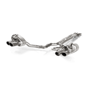 Akrapovic Porsche Panamera Turbo (971) Evolution Line Cat Back (Titanium) w/Carbon Tail Pipe Set
