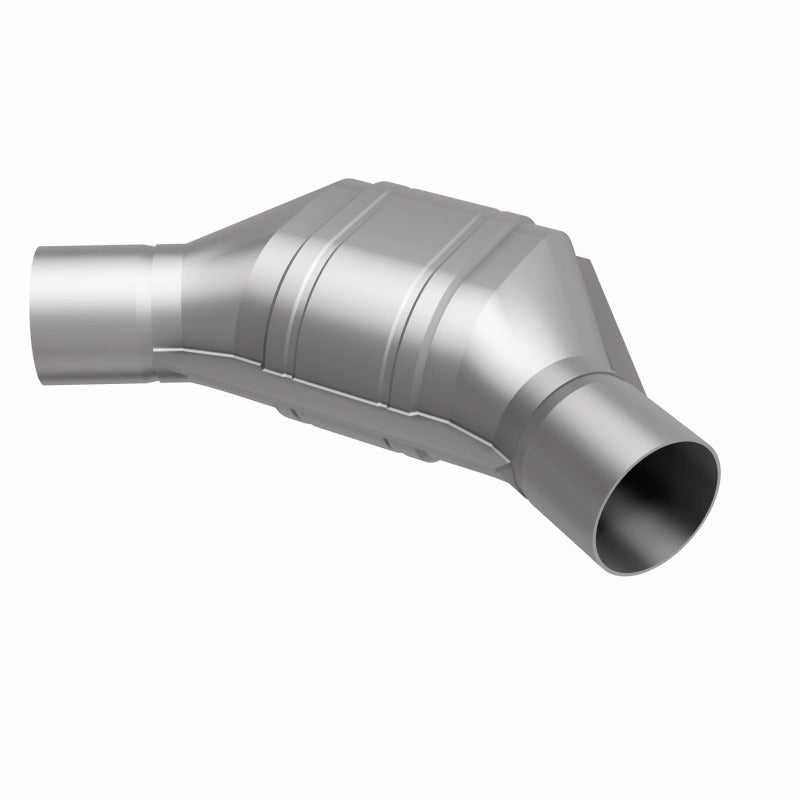 MagnaFlow Universal Catalytic Converter 2.25 inch Angled O/O PC2 Front
