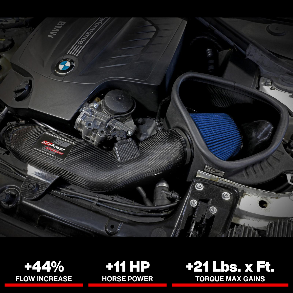 aFe Power Track Series Carbon Fiber Intake System w/ Pro 5R Filter | BMW N55 Engines (57-10004R)