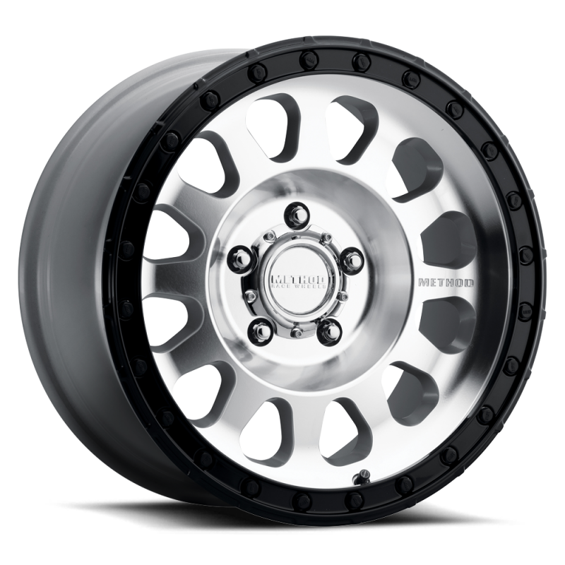 Method Wheels MR315 Machined - Gloss Black Lip | 17x9" -12mm | 5x5mm Wheel