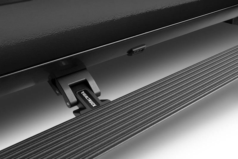 RealTruck 15-19 Chevy Silverado 25/3500HD CC Dsl 4dr VoltStep Electric Running Board Kit - Tex. Blk