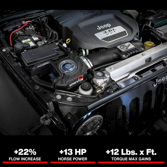 aFe Momentum GT Pro 5R Cold Air Intake System 12-18 Jeep Wrangler JK V6 3.6L