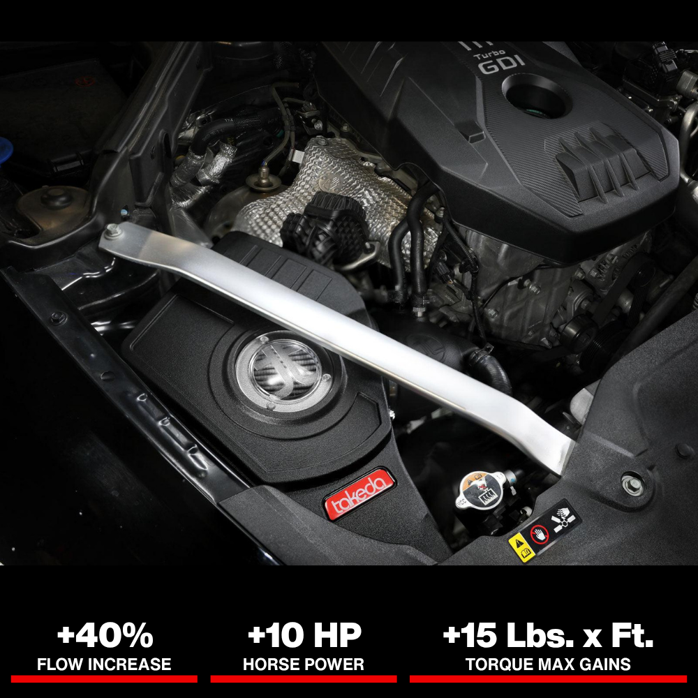 aFe 18-21 Kia Stinger L4 2.0L Takeda Momentum Cold Air Intake System w/ Pro DRY S Filter