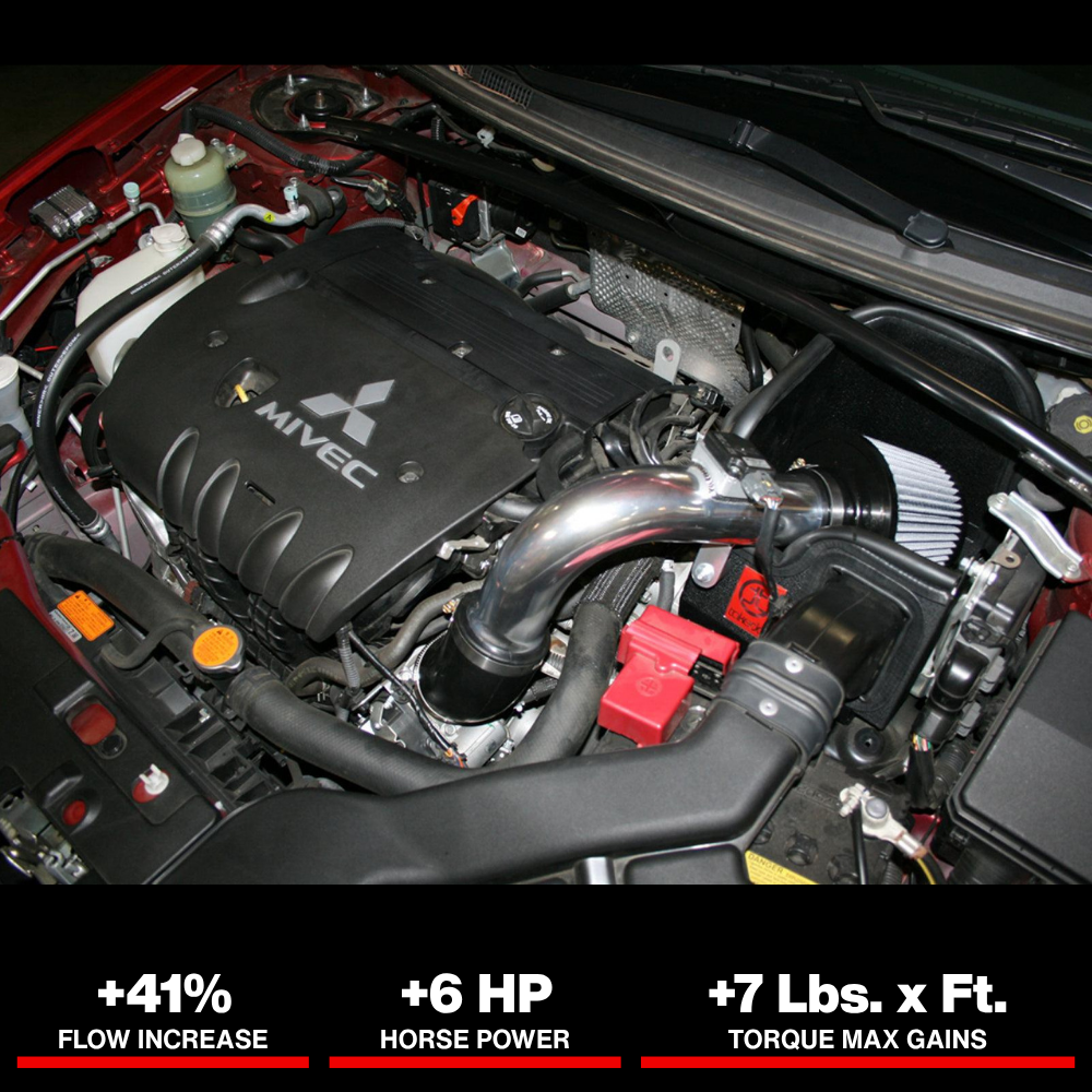 aFe Takeda Intakes Stage-2 PDS AIS PDS Mitsubishi Lancer 08-09 L4-2.0L (pol)