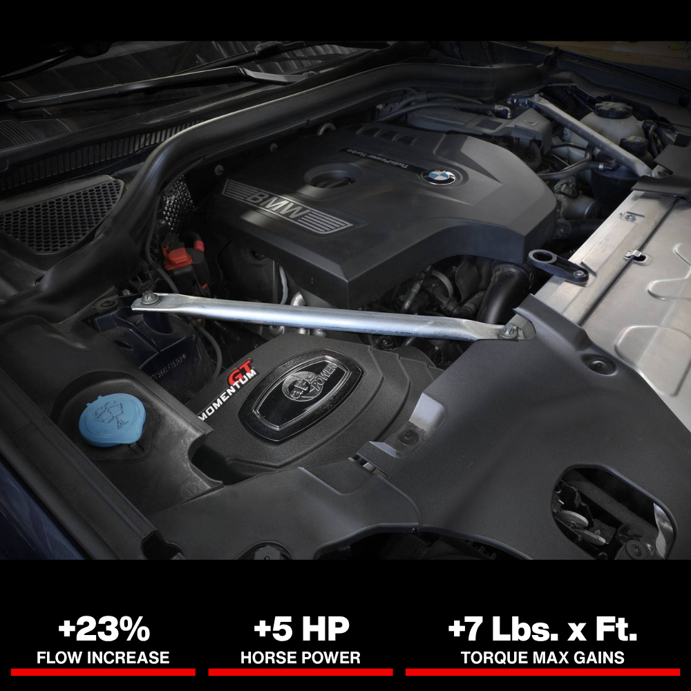 aFe Momentum GT Cold Air Intake System w/Pro Dry S Filter 17-21 BMW 530 L4-2.0L
