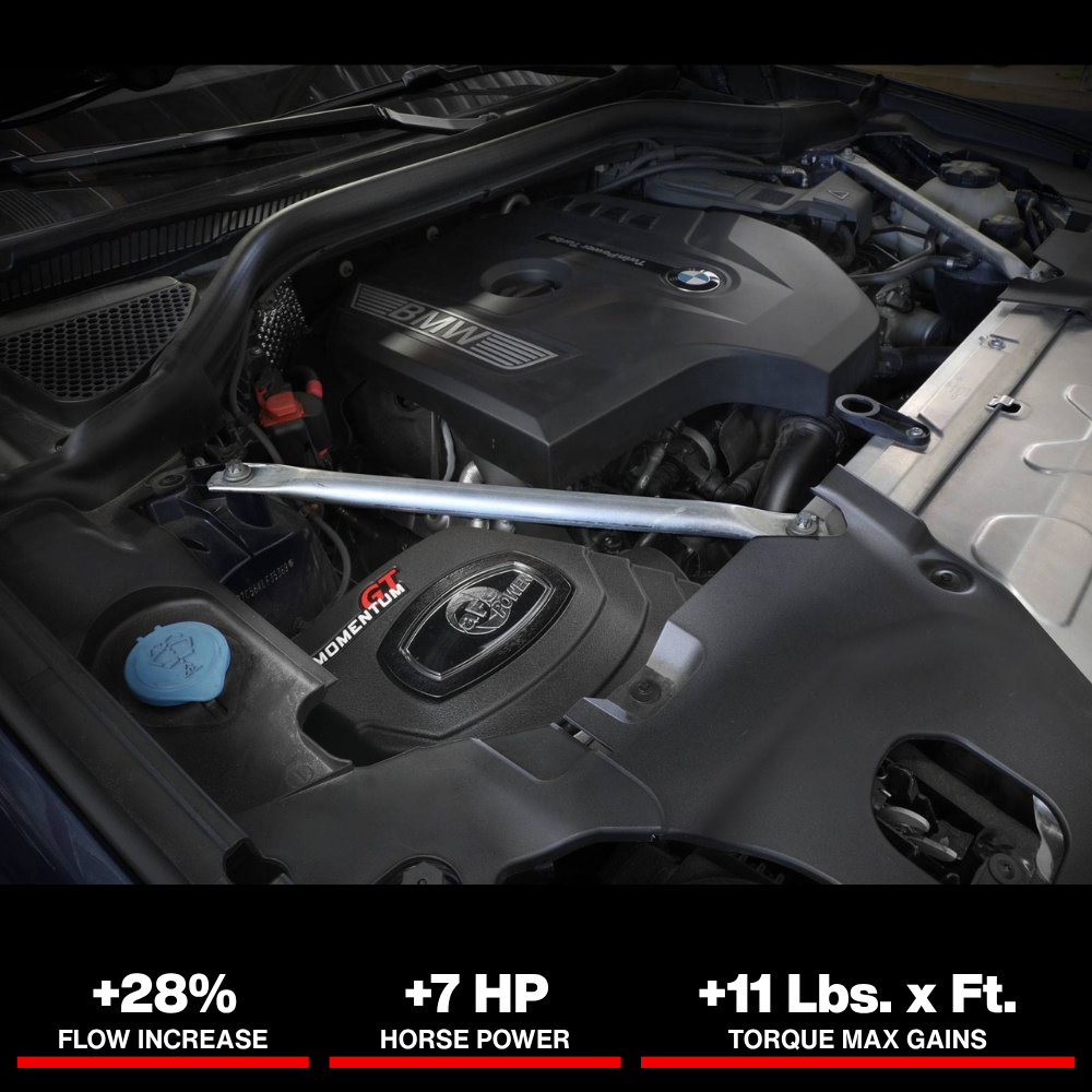 aFe Momentum GT Cold Air Intake System w/Pro 5R Filter 17-21 BMW 530 L4-2.0L