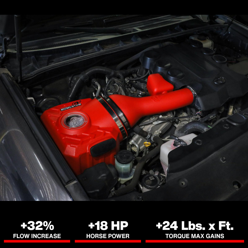 aFe Momentum GT Red Edition Cold Air Intake System w/ Pro DRY S Filt Toyota FJ Cruiser 07-23 V6-4.0L
