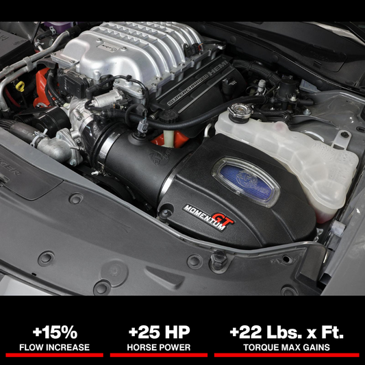 aFe Momentum GT 17-18 Dodge Charger/Challenger SRT Hellcat CAI(w/ Pro 5R Media Filter)
