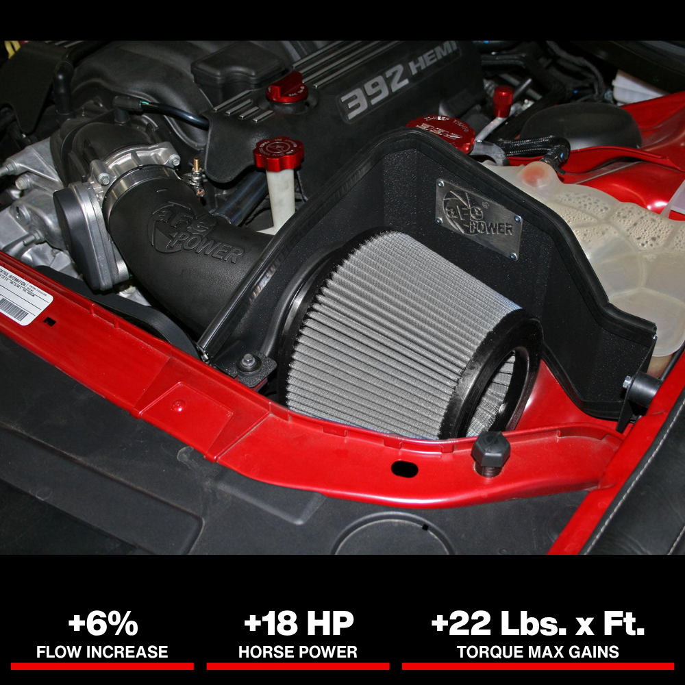 aFe MagnumFORCE Intake Stage-2 Pro DRY S 11-12 Dodge Challenger/Charger/Chrysler 300, SRT8 V8 6.4L